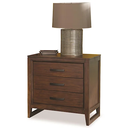 Contemporary Nightstand w/ Beveled Framing